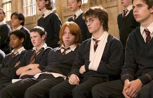 Harry Potter y el cáliz de fuego : Foto Mike Newell, Daniel Radcliffe, Rupert Grint