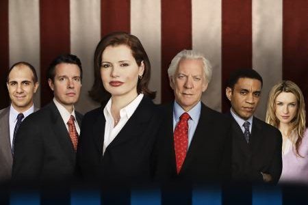 Foto Donald Sutherland, Harry Lennix, Geena Davis