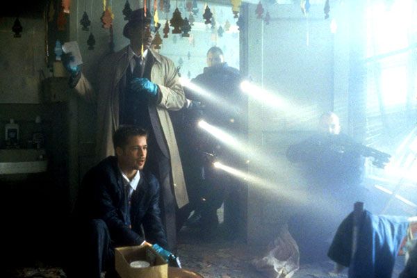 Seven, los siete pecados capitales : Foto Brad Pitt, Morgan Freeman