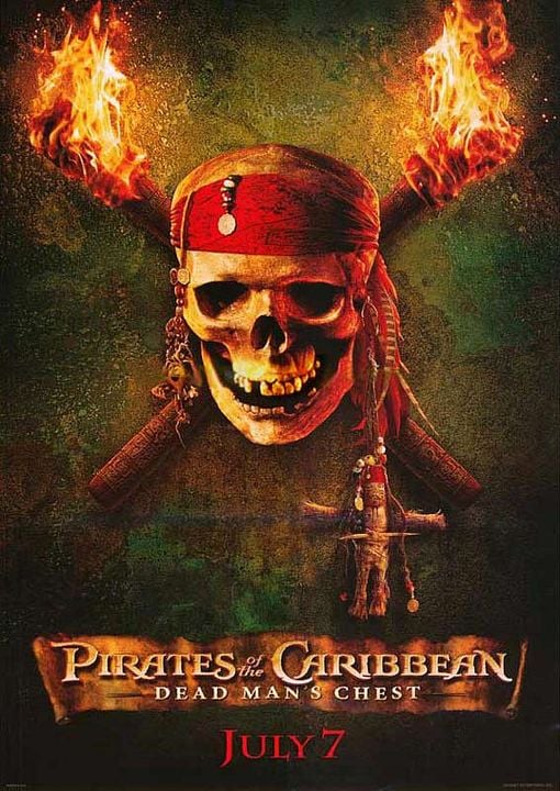 Piratas del Caribe: El cofre de la muerte : Póster