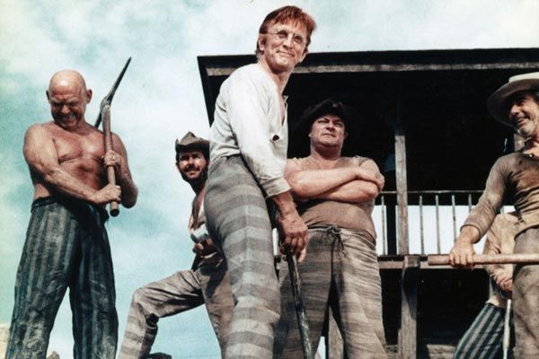 Foto Joseph L. Mankiewicz, Kirk Douglas