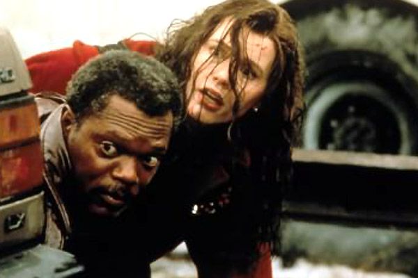 Foto Geena Davis, Renny Harlin, Samuel L. Jackson