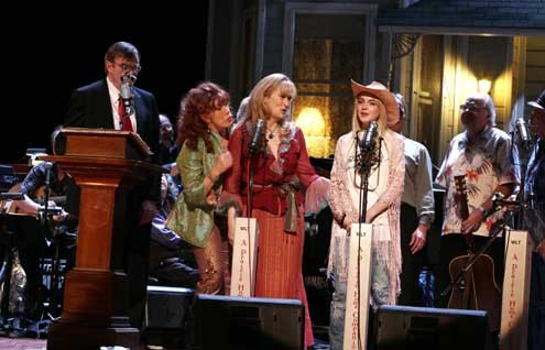 Foto Robert Altman, Lindsay Lohan, Lily Tomlin, Meryl Streep