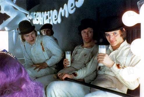 La naranja mecánica : Foto Malcolm McDowell, Stanley Kubrick