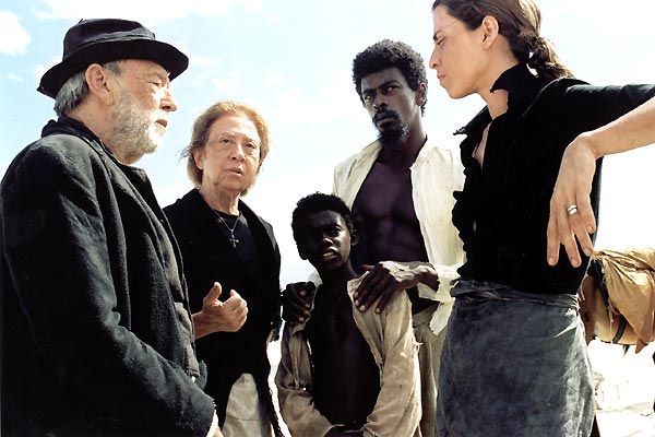 Foto Seu Jorge, Fernanda Montenegro, Fernanda Torres