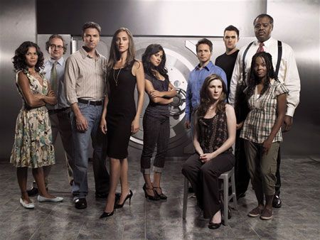 Foto Kim Raver, Owain Yeoman, Jessica Collins (II), Scott Wolf