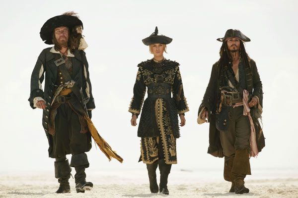 Piratas del Caribe: En el fin del mundo : Foto Johnny Depp, Geoffrey Rush, Keira Knightley