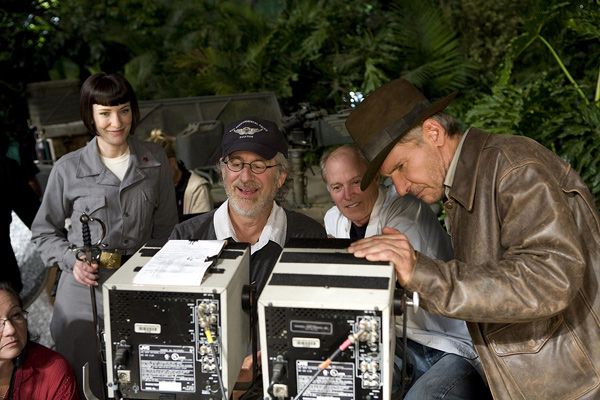 Indiana Jones y el Reino de la Calavera de Cristal : Foto Harrison Ford, Cate Blanchett, Steven Spielberg