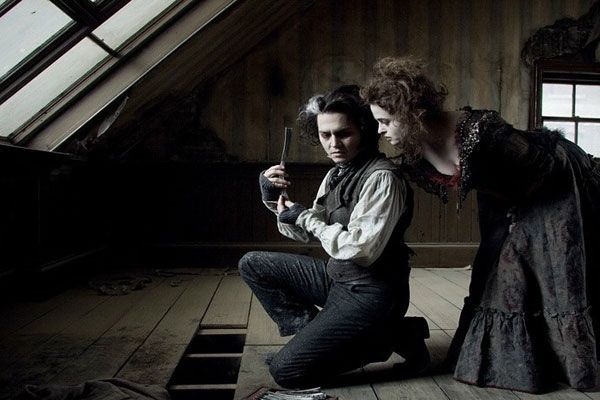Sweeney Todd: El barbero demoníaco de la calle Fleet : Foto Helena Bonham Carter, Johnny Depp