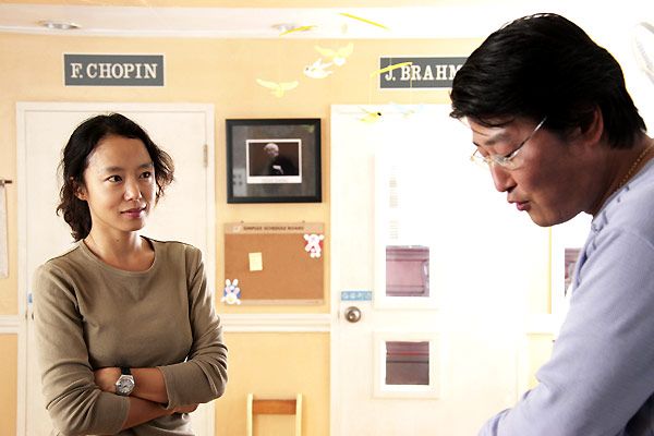 Foto Lee Chang-Dong, Song Kang-Ho, Do-Yeon Jeon