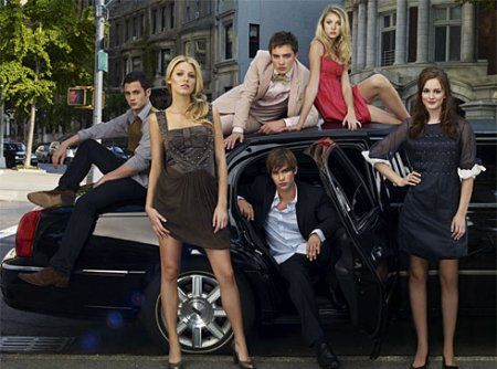 Foto Penn Badgley, Leighton Meester, Blake Lively, Ed Westwick, Chace Crawford, Taylor Momsen