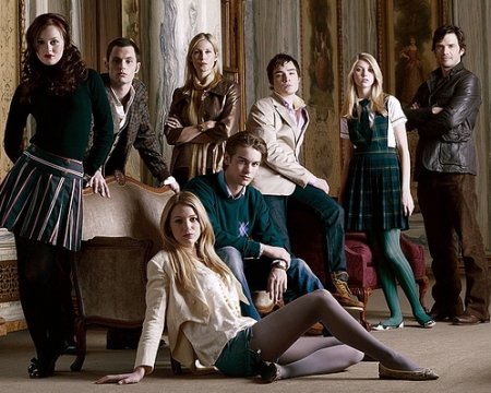 Foto Kelly Rutherford, Penn Badgley, Leighton Meester, Blake Lively, Ed Westwick, Chace Crawford, Matthew Settle, Taylor Momsen