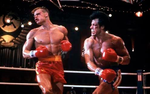 Rocky IV : Foto Sylvester Stallone, Dolph Lundgren