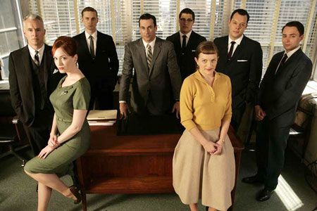 Foto Jon Hamm, Christina Hendricks, Rich Sommer, Michael Gladis, Elisabeth Moss, John Slattery
