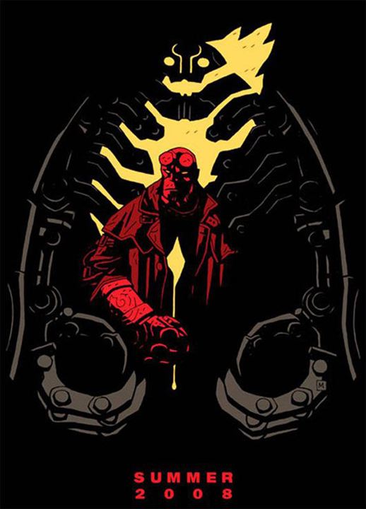 Hellboy II. El ejército dorado : Póster Mike Mignola