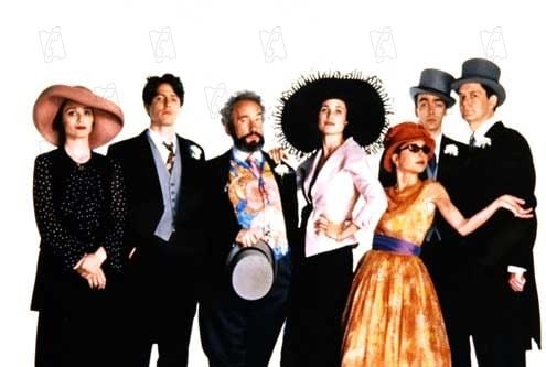 Cuatro bodas y un funeral : Foto Mike Newell, John Hannah, Hugh Grant, Andie MacDowell