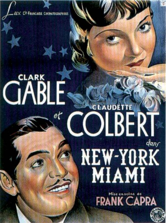 Sucedió una noche : Póster Frank Capra