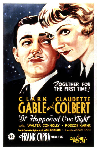 Sucedió una noche : Foto Frank Capra, Claudette Colbert, Clark Gable