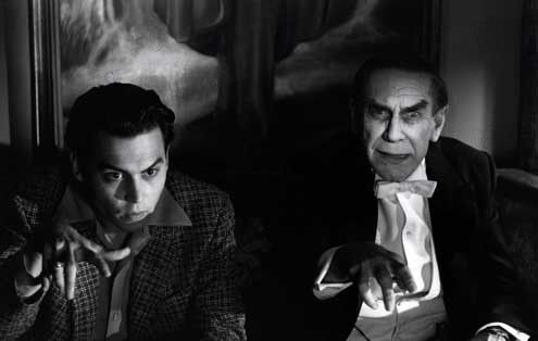 Foto Martin Landau, Johnny Depp, Tim Burton