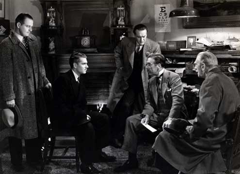 Rebeca : Foto Laurence Olivier, Alfred Hitchcock, George Sanders