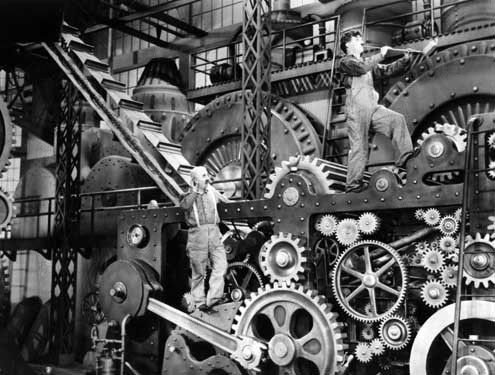 Tiempos modernos : Foto Charles Chaplin