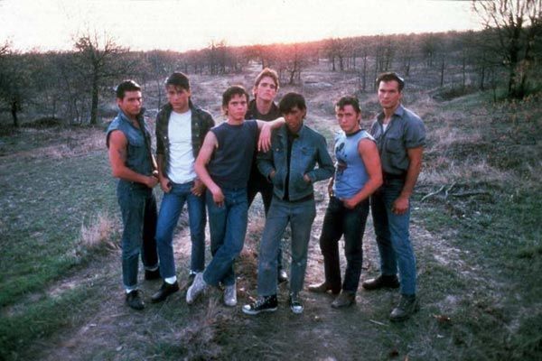 Los marginados : Foto Patrick Swayze, Rob Lowe, Tom Cruise, Ralph Macchio, C. Thomas Howell, Matt Dillon, Emilio Estevez