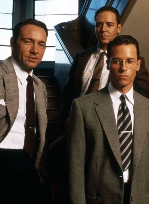 Foto Kevin Spacey, Curtis Hanson, Guy Pearce, Russell Crowe