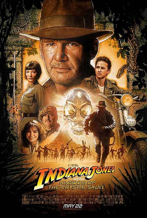 Indiana Jones y el Reino de la Calavera de Cristal : Póster