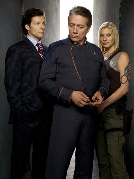 Foto Jamie Bamber, Katee Sackhoff, Edward James Olmos