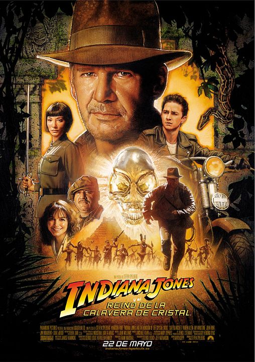 Indiana Jones y el Reino de la Calavera de Cristal : Póster