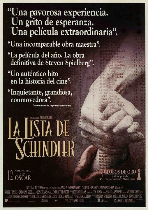 La lista de Schindler : Póster
