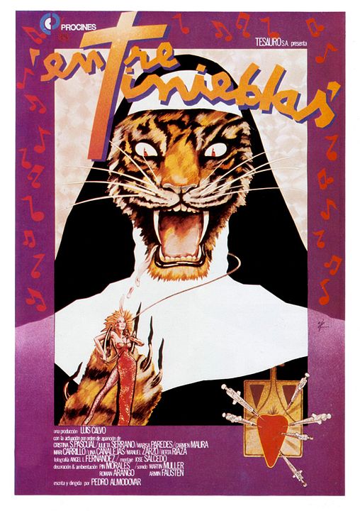 Entre tinieblas : Póster