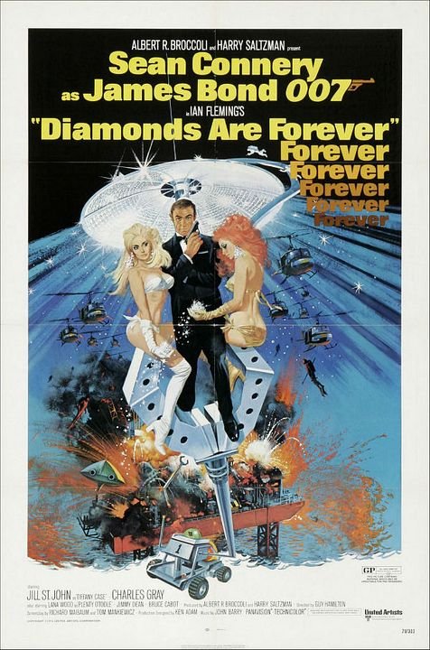 007: Los diamantes son eternos : Póster