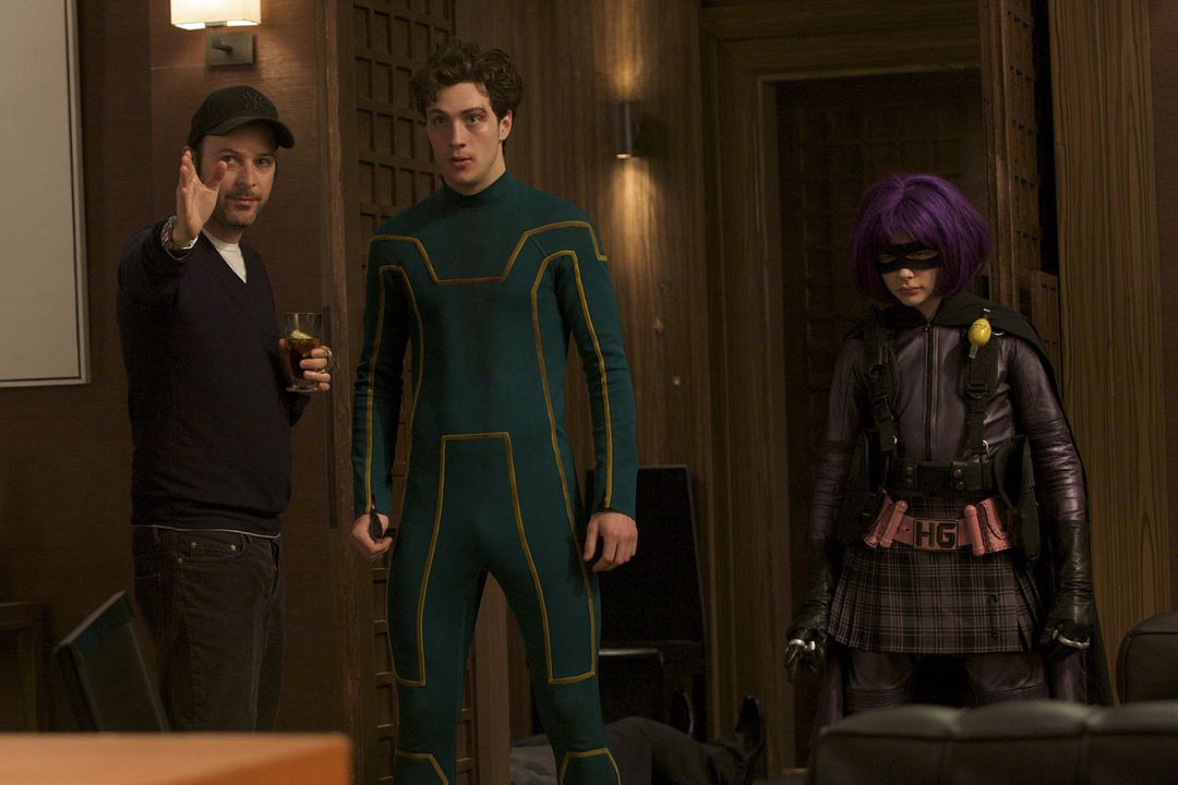 Kick-Ass : Foto Chloë Grace Moretz, Matthew Vaughn, Aaron Taylor-Johnson