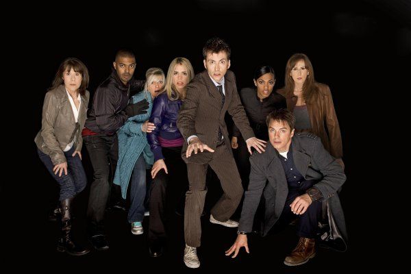 Foto Billie Piper, Catherine Tate, Freema Agyeman, David Tennant