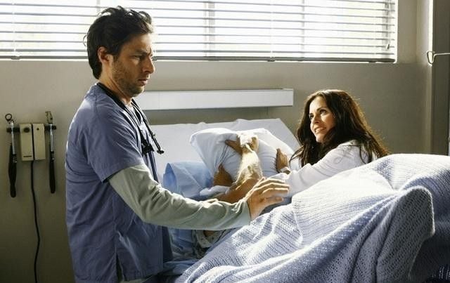 Foto Courteney Cox, Zach Braff