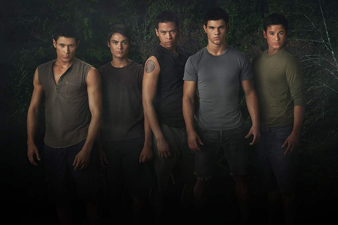 La saga Crepúsculo: Luna nueva : Foto Kiowa Gordon, Taylor Lautner, Stephenie Meyer