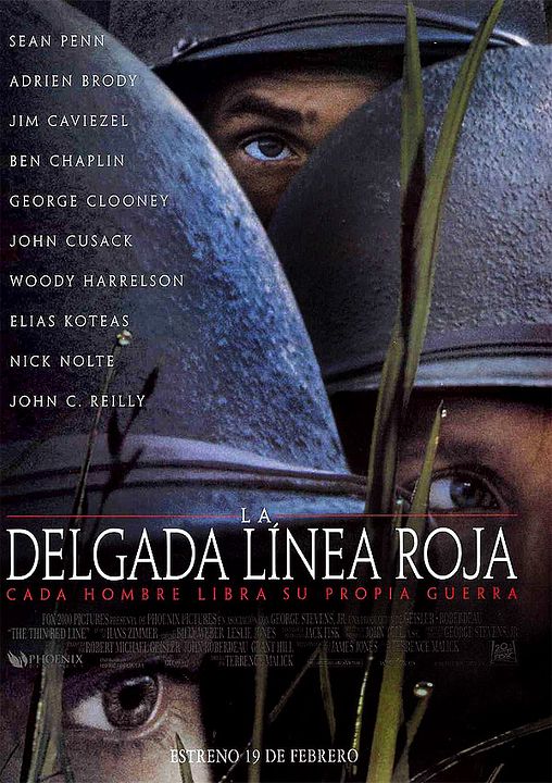 La delgada línea roja : Póster