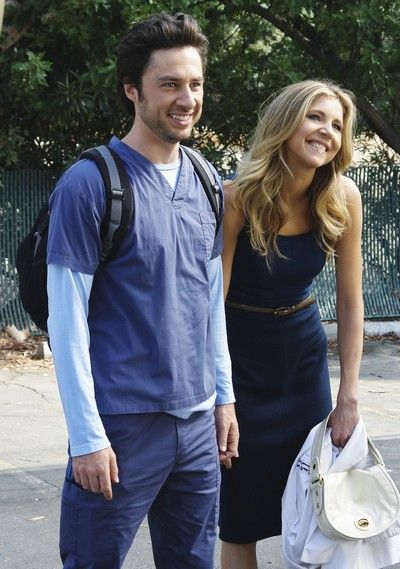 Foto Sarah Chalke, Zach Braff