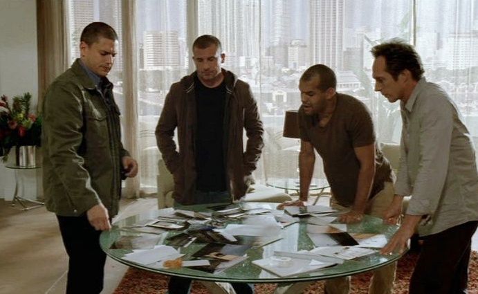 Foto Amaury Nolasco, William Fichtner, Dominic Purcell, Wentworth Miller