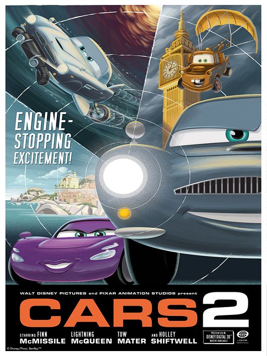 Cars 2: Una nueva aventura sobre ruedas : Póster