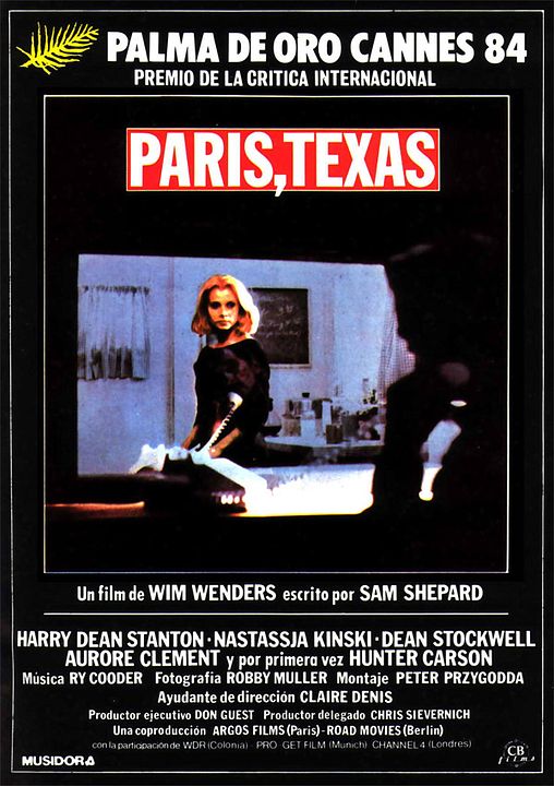 Paris, Texas : Póster