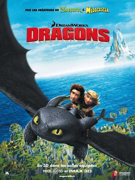 Cómo entrenar a tu dragón : Póster