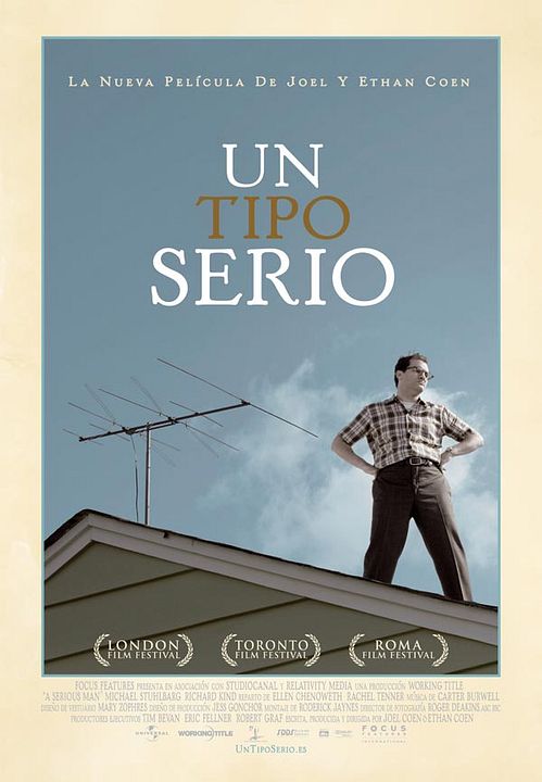 Un hombre serio : Póster