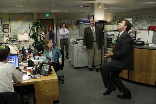 Foto Brian Baumgartner, Oscar Núñez, Kate Flannery, Jenna Fischer, Will Ferrell