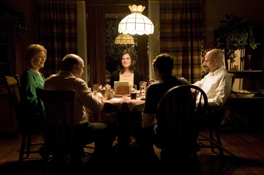 Breaking Bad : Foto Betsy Brandt, RJ Mitte, Anna Gunn, Bryan Cranston, Dean Norris