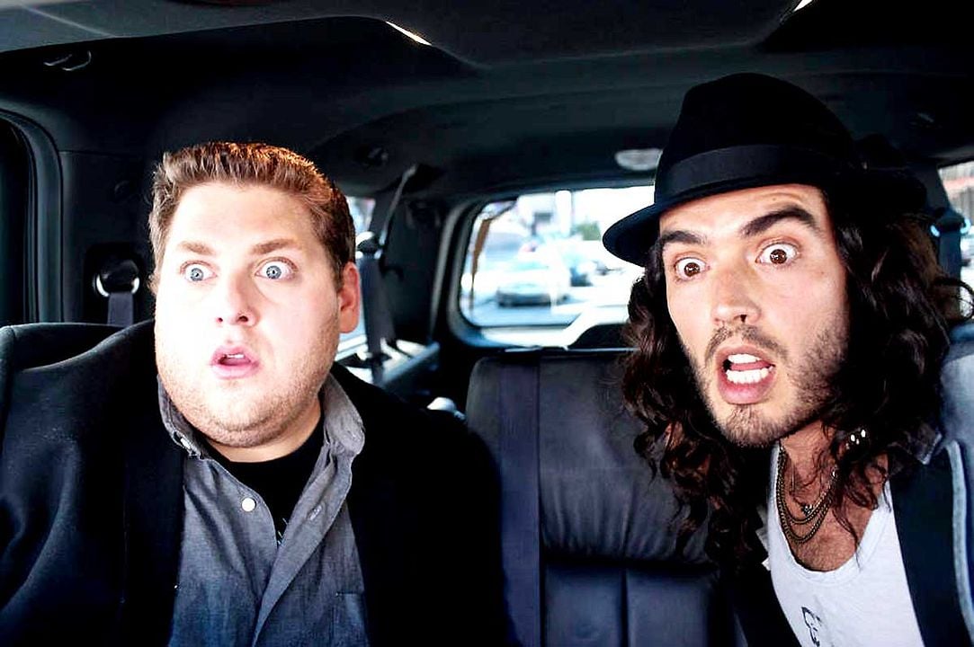 Foto Jonah Hill, Russell Brand, Nicholas Stoller