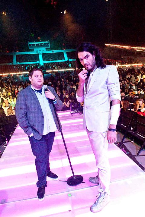 Foto Nicholas Stoller, Jonah Hill, Russell Brand