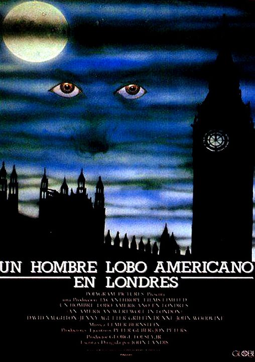 Un hombre lobo americano en Londres : Póster