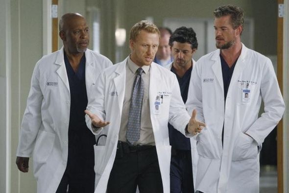 Grey's Anatomy : Póster Eric Dane, Kevin McKidd, James Pickens Jr., Patrick Dempsey